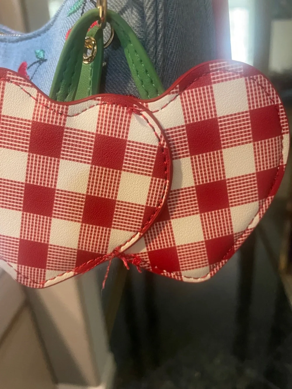 Betsey Johnson XoX Denim and Cherry Hobo Bag - Picture 10 of 10